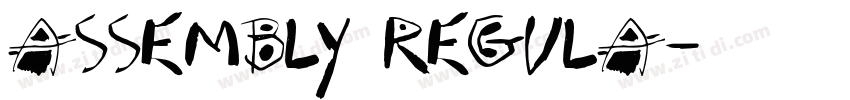 Assembly Regula字体转换